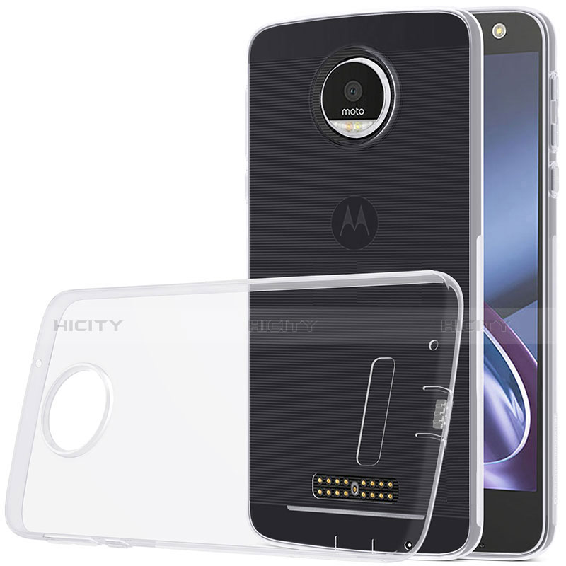 Funda Silicona Ultrafina Transparente para Motorola Moto Z Play Claro