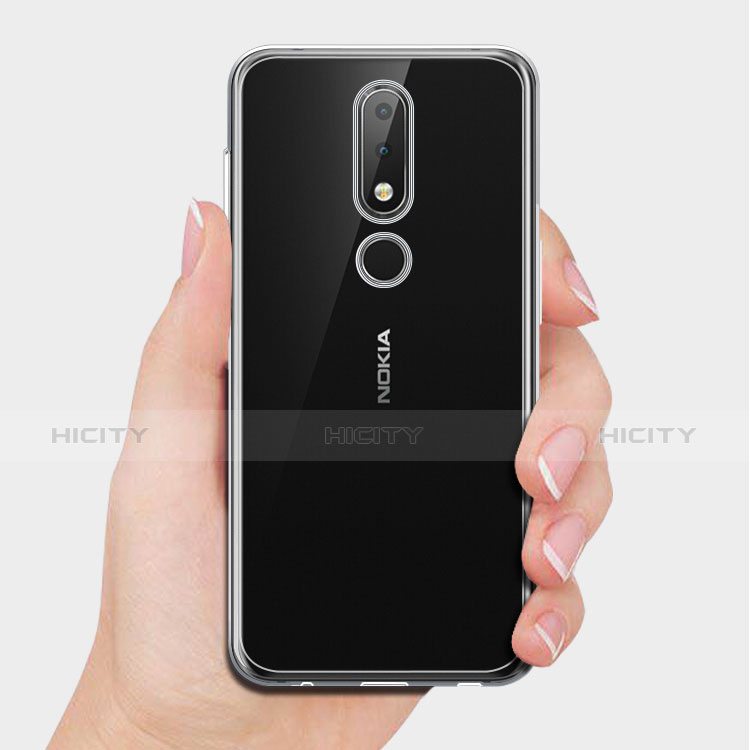 Funda Silicona Ultrafina Transparente para Nokia 6.1 Plus Claro