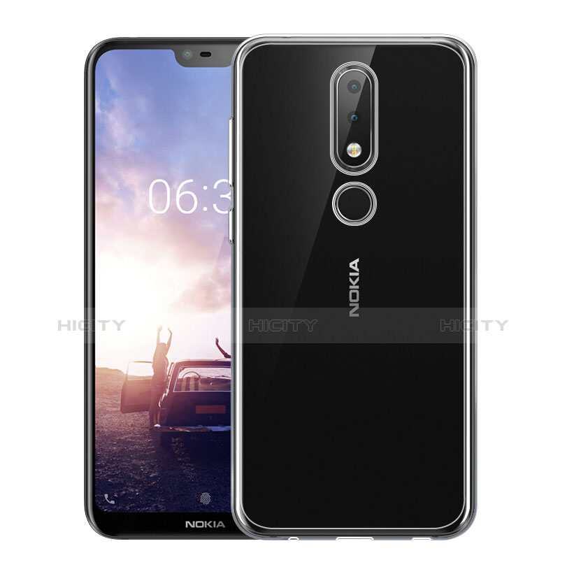 Funda Silicona Ultrafina Transparente para Nokia 6.1 Plus Claro