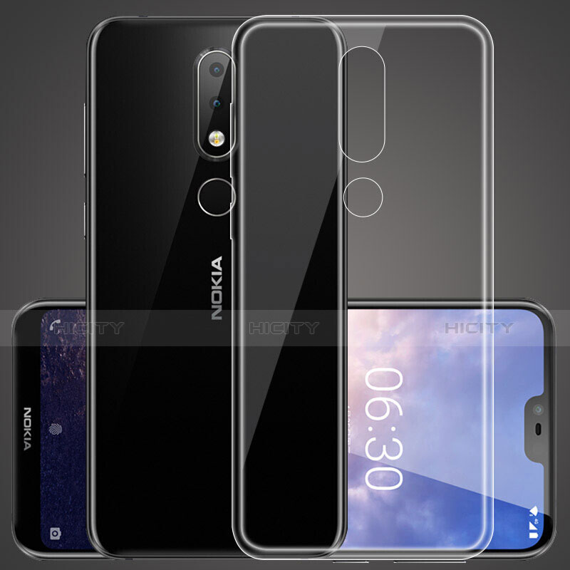 Funda Silicona Ultrafina Transparente para Nokia 6.1 Plus Claro