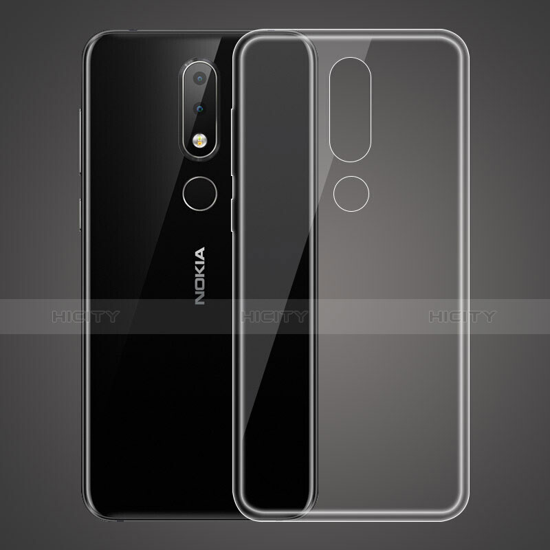 Funda Silicona Ultrafina Transparente para Nokia 6.1 Plus Claro