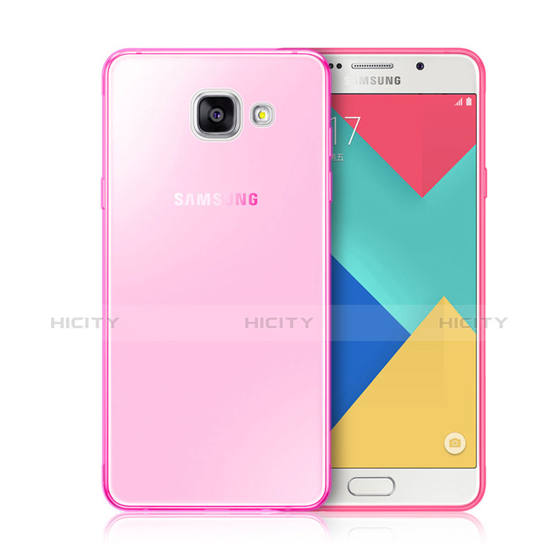 Funda Silicona Ultrafina Transparente para Samsung Galaxy A3 (2016) SM-A310F Rosa