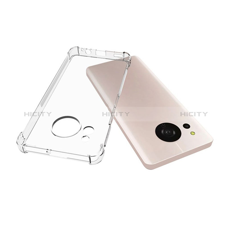 Funda Silicona Ultrafina Transparente para Sharp Aquos Sense7 Claro