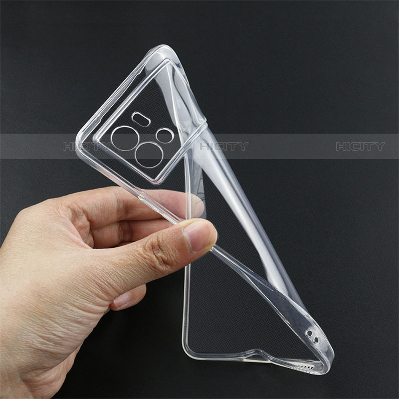 Funda Silicona Ultrafina Transparente para Vivo iQOO 9 5G Claro