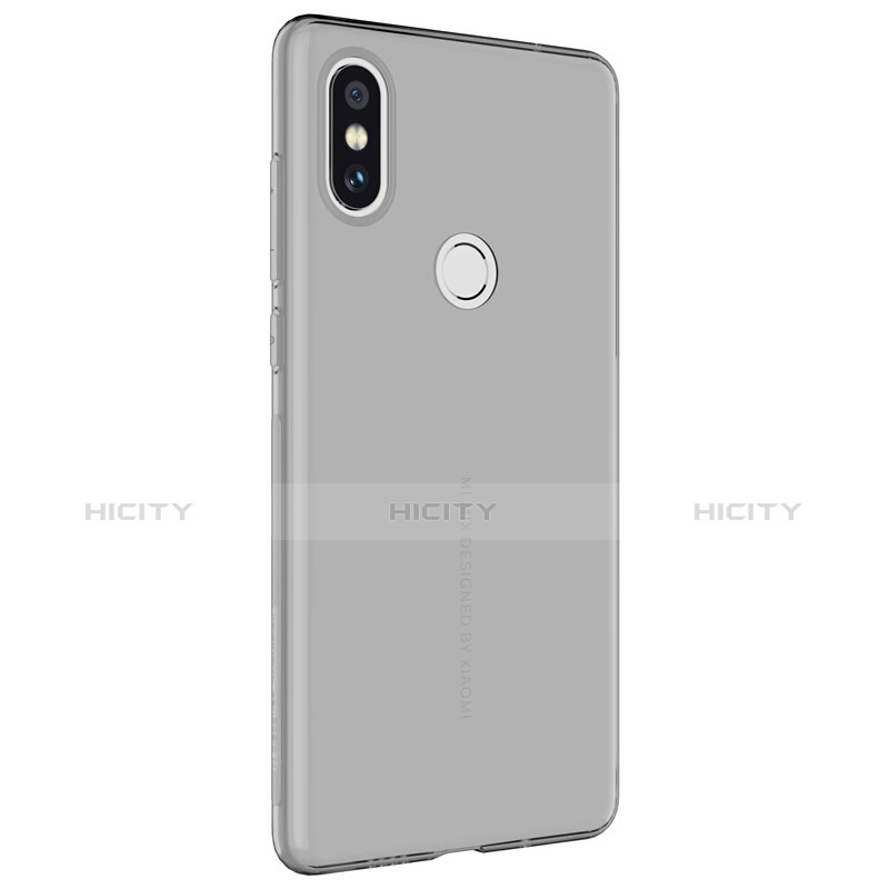 Funda Silicona Ultrafina Transparente para Xiaomi Mi Mix 2S Gris