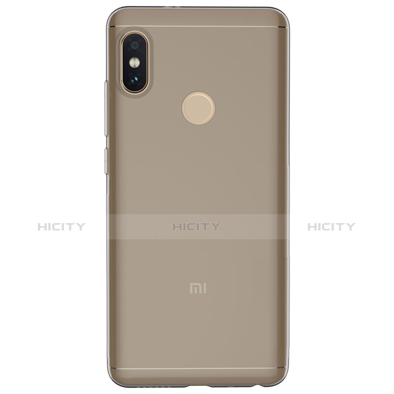 Funda Silicona Ultrafina Transparente para Xiaomi Redmi Note 5 Gris