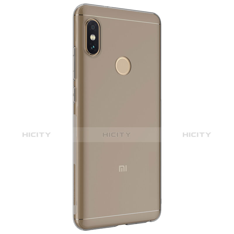 Funda Silicona Ultrafina Transparente para Xiaomi Redmi Note 5 Gris