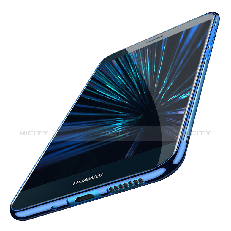 Funda Silicona Ultrafina Transparente R01 para Huawei P9 Lite (2017) Azul