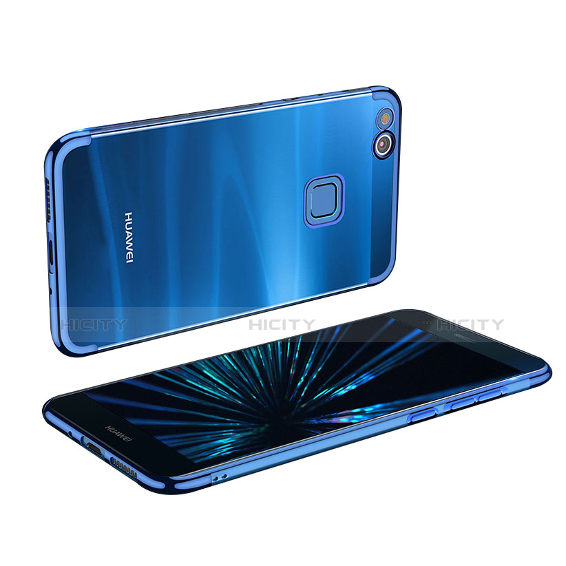 Funda Silicona Ultrafina Transparente R01 para Huawei P9 Lite (2017) Azul