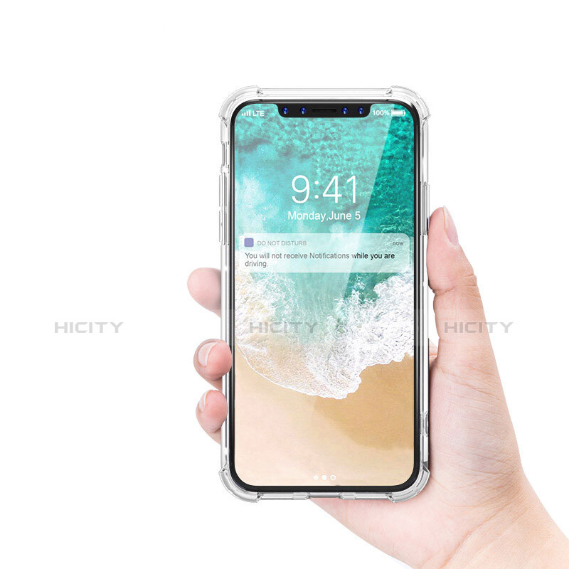 Funda Silicona Ultrafina Transparente T01 para Apple iPhone X Claro