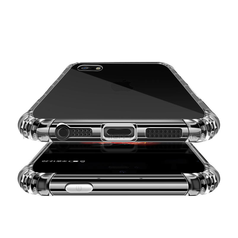Funda Silicona Ultrafina Transparente T02 para Apple iPhone 5 Claro
