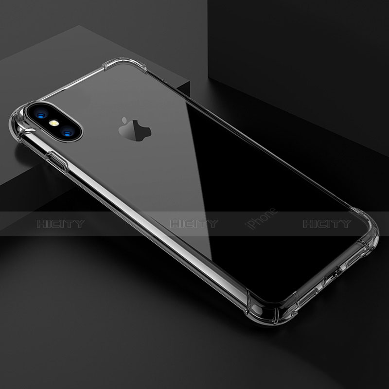 Funda Silicona Ultrafina Transparente T02 para Apple iPhone X Claro