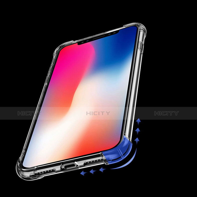 Funda Silicona Ultrafina Transparente T02 para Apple iPhone X Claro