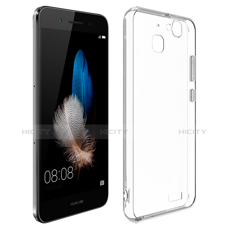 Funda Silicona Ultrafina Transparente T02 para Huawei G8 Mini Gris