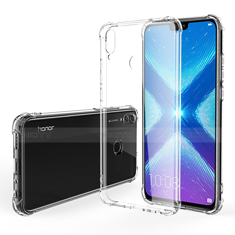 Funda Silicona Ultrafina Transparente T02 para Huawei Honor 8X Claro