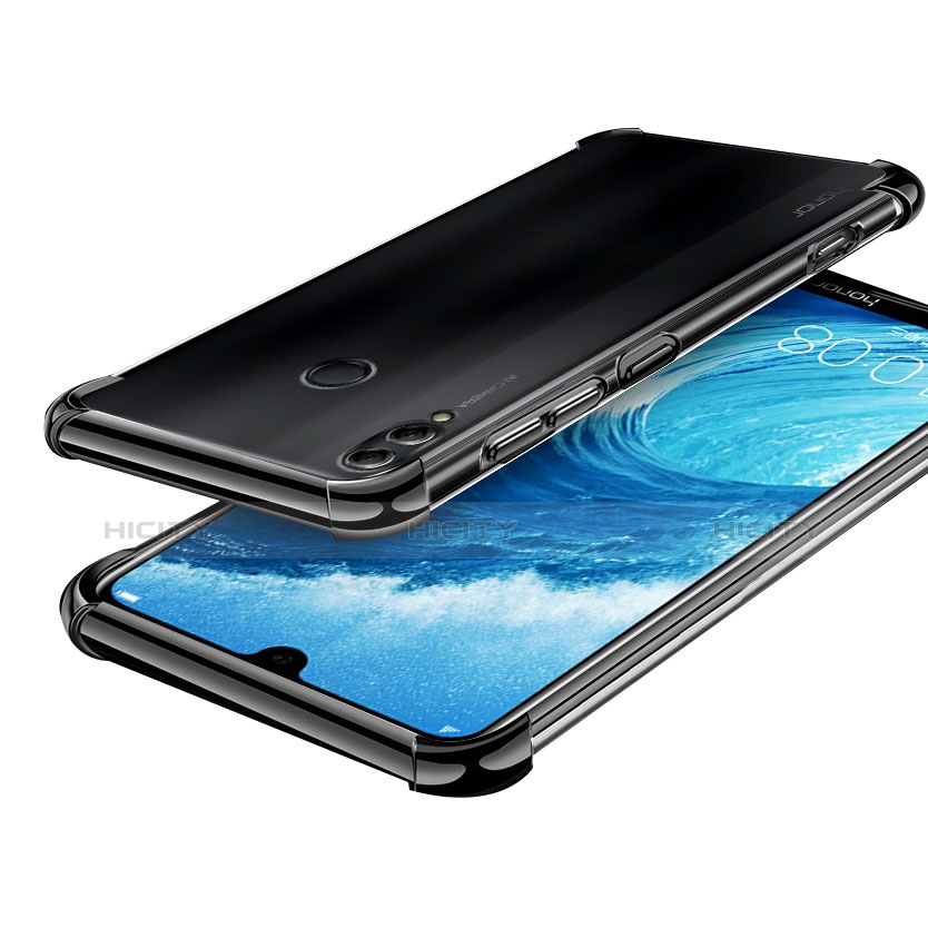 Funda Silicona Ultrafina Transparente T02 para Huawei Honor 8X Max Negro