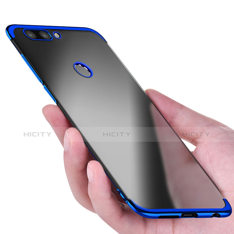 Funda Silicona Ultrafina Transparente T02 para Huawei Honor 9i Azul