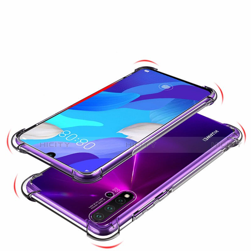 Funda Silicona Ultrafina Transparente T02 para Huawei Nova 5 Claro