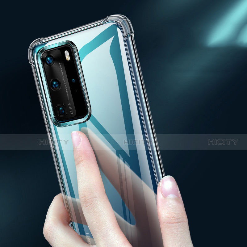 Funda Silicona Ultrafina Transparente T02 para Huawei P40 Pro Claro