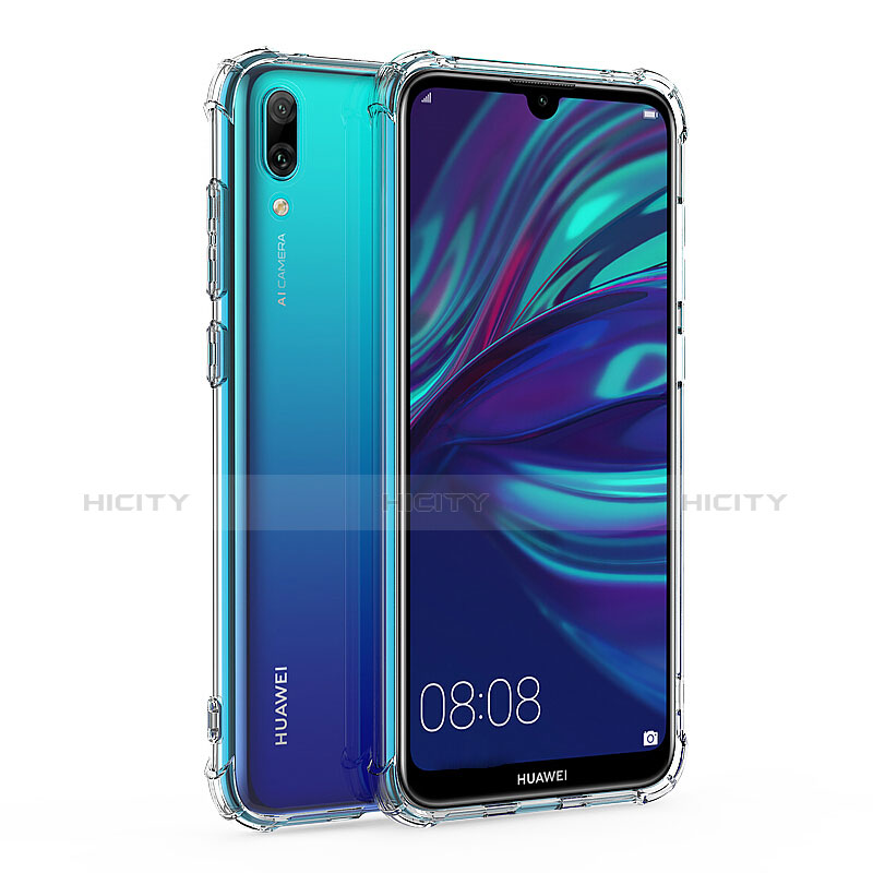 Funda Silicona Ultrafina Transparente T02 para Huawei Y7 Pro (2019) Claro