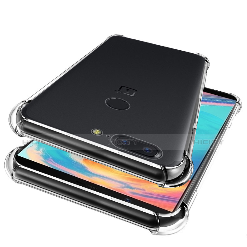 Funda Silicona Ultrafina Transparente T02 para OnePlus 5T A5010 Claro