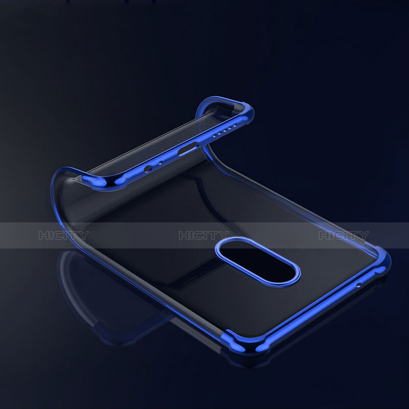 Funda Silicona Ultrafina Transparente T02 para OnePlus 6 Azul