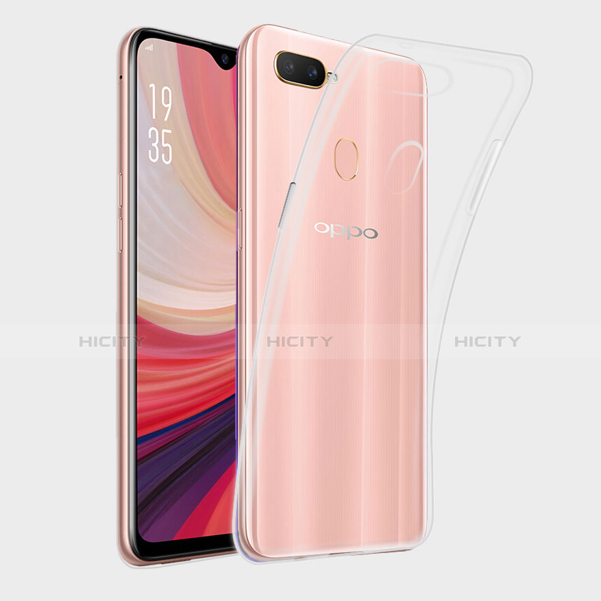 Funda Silicona Ultrafina Transparente T02 para Oppo A7 Claro