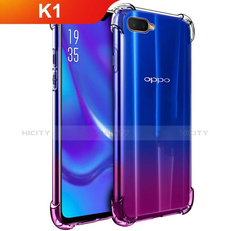 Funda Silicona Ultrafina Transparente T02 para Oppo K1 Claro