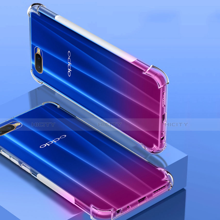 Funda Silicona Ultrafina Transparente T02 para Oppo K1 Claro