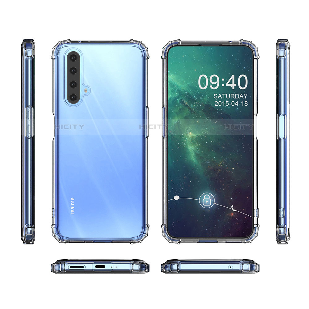 Funda Silicona Ultrafina Transparente T02 para Realme X50 5G Claro