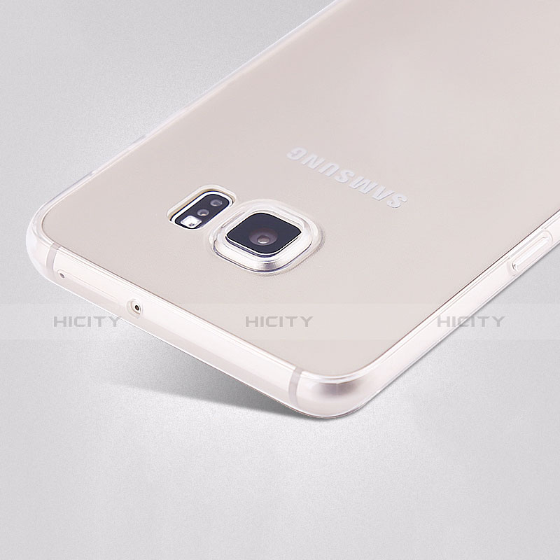 Funda Silicona Ultrafina Transparente T02 para Samsung Galaxy S6 Edge+ Plus SM-G928F Claro