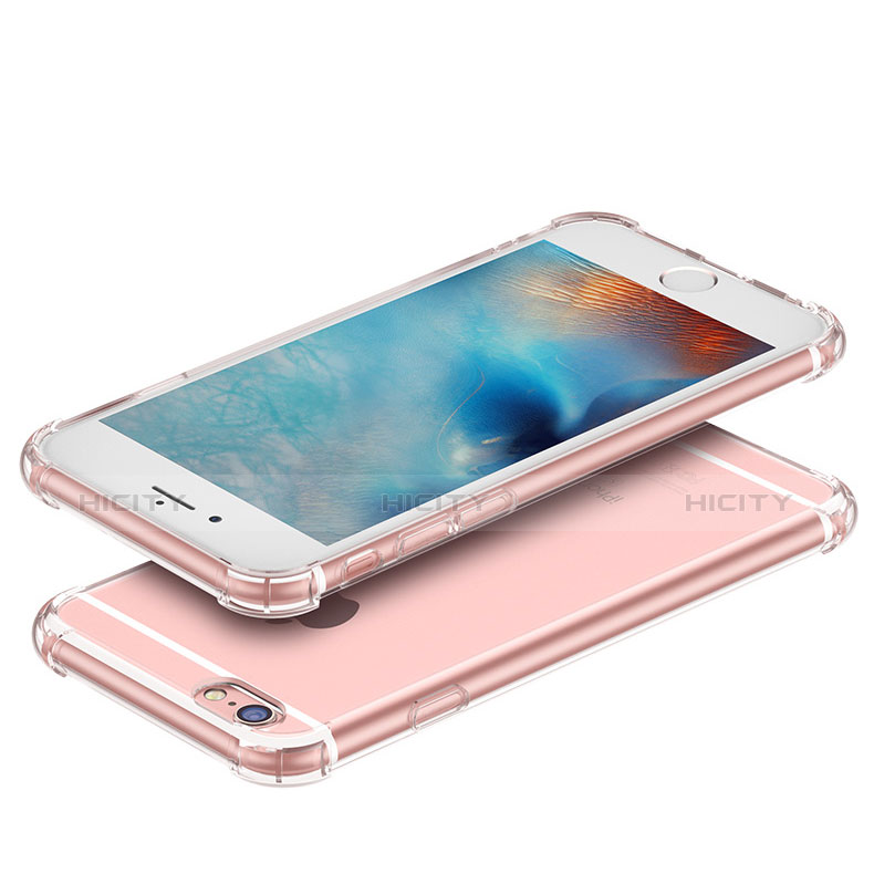 Funda Silicona Ultrafina Transparente T03 para Apple iPhone 6 Claro