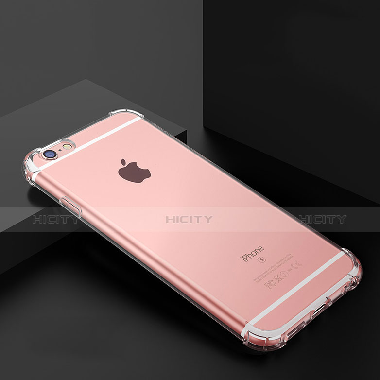 Funda Silicona Ultrafina Transparente T03 para Apple iPhone 6 Claro