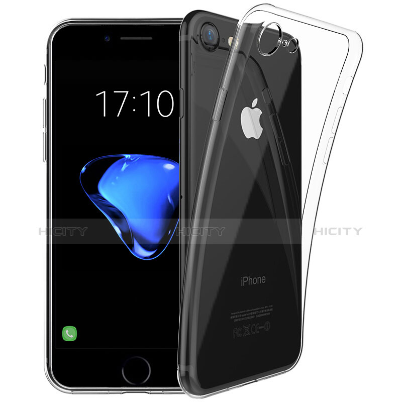 Funda Silicona Ultrafina Transparente T03 para Apple iPhone 7 Claro