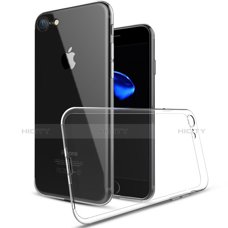 Funda Silicona Ultrafina Transparente T03 para Apple iPhone 7 Claro