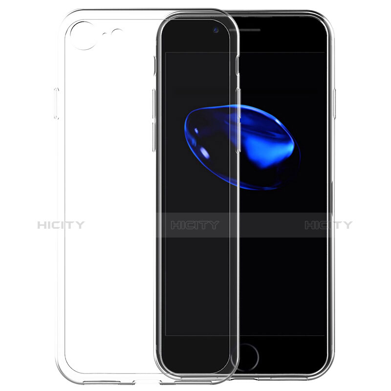 Funda Silicona Ultrafina Transparente T03 para Apple iPhone 7 Claro