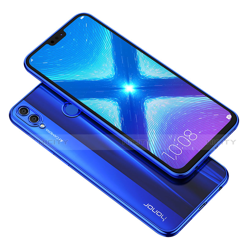 Funda Silicona Ultrafina Transparente T04 para Huawei Honor View 10 Lite Azul