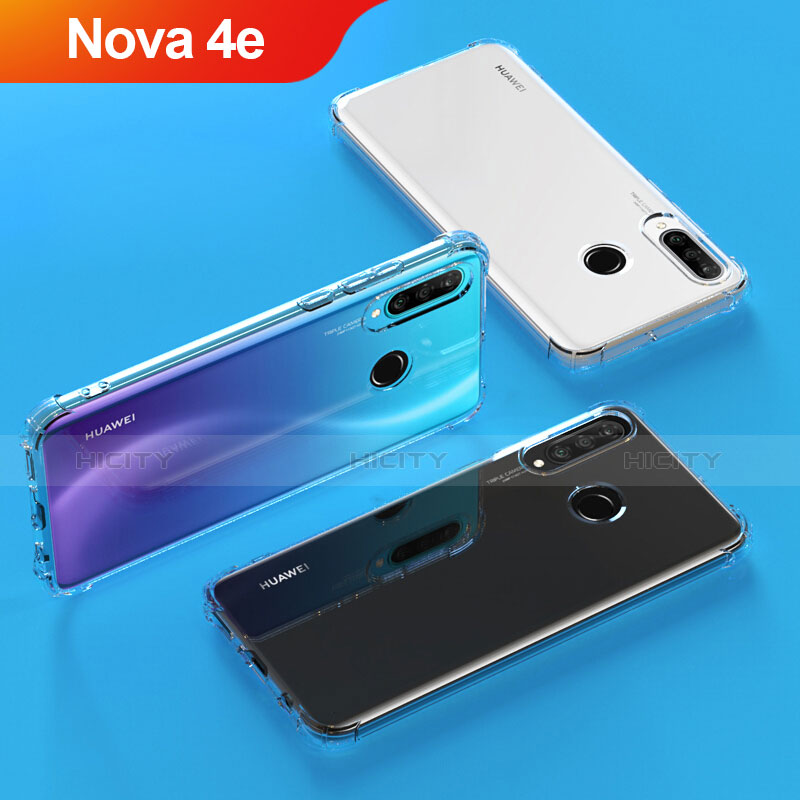 Funda Silicona Ultrafina Transparente T04 para Huawei Nova 4e Claro