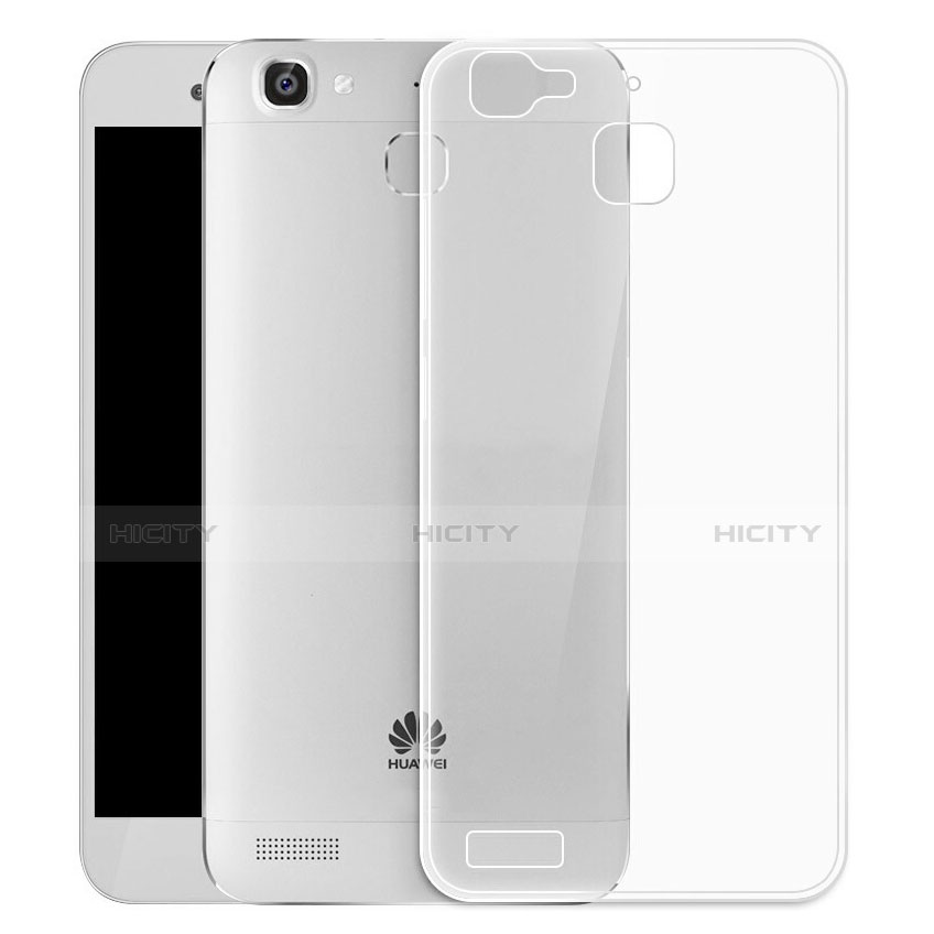 Funda Silicona Ultrafina Transparente T04 para Huawei P8 Lite Smart Gris