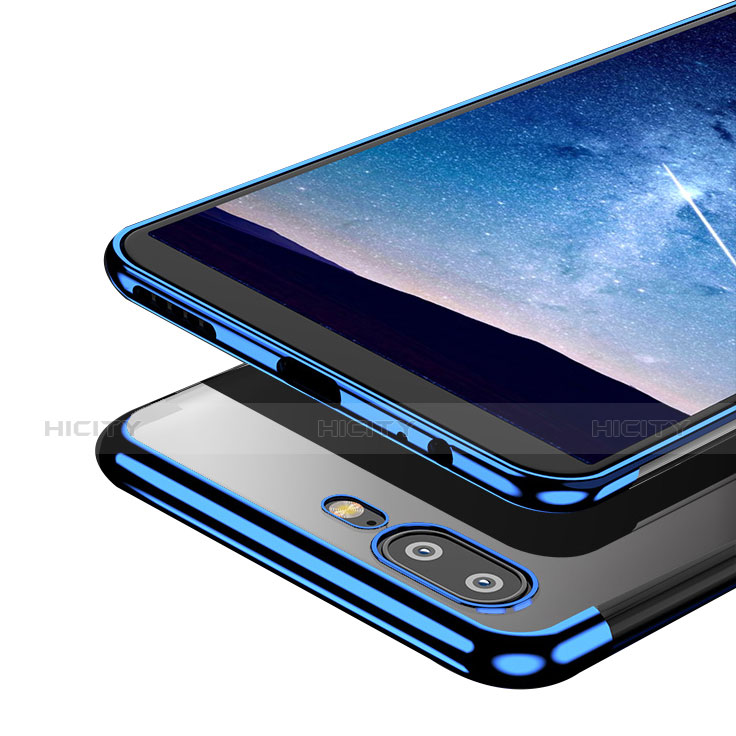 Funda Silicona Ultrafina Transparente T04 para OnePlus 5T A5010 Azul