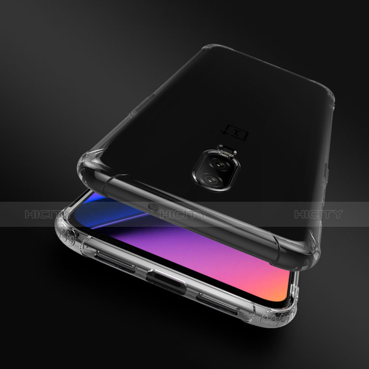 Funda Silicona Ultrafina Transparente T04 para OnePlus 6T Claro