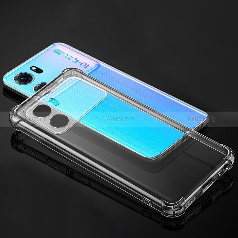 Funda Silicona Ultrafina Transparente T04 para Oppo K10 5G Claro