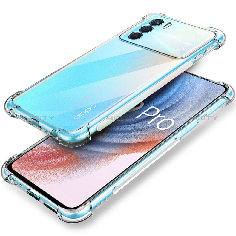 Funda Silicona Ultrafina Transparente T04 para Oppo K9 Pro 5G Claro