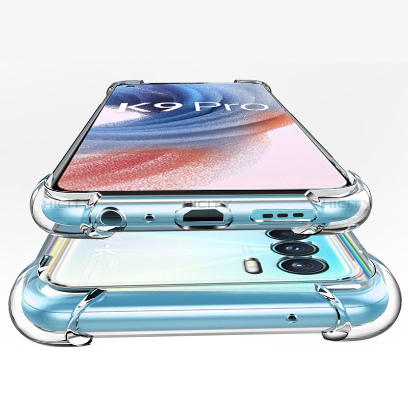 Funda Silicona Ultrafina Transparente T04 para Oppo K9 Pro 5G Claro