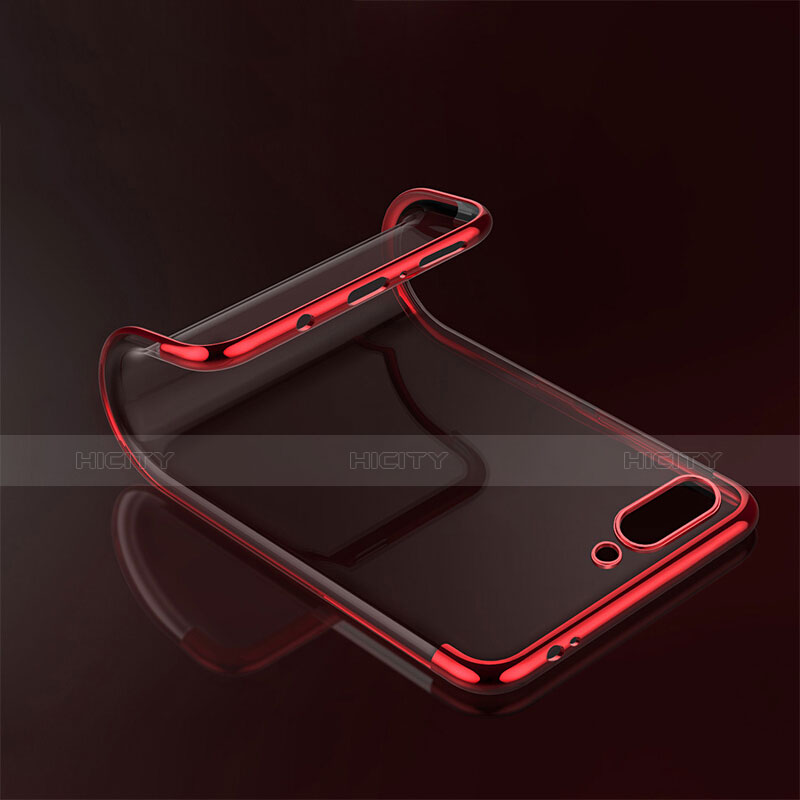 Funda Silicona Ultrafina Transparente T06 para Huawei Honor 10 Rojo