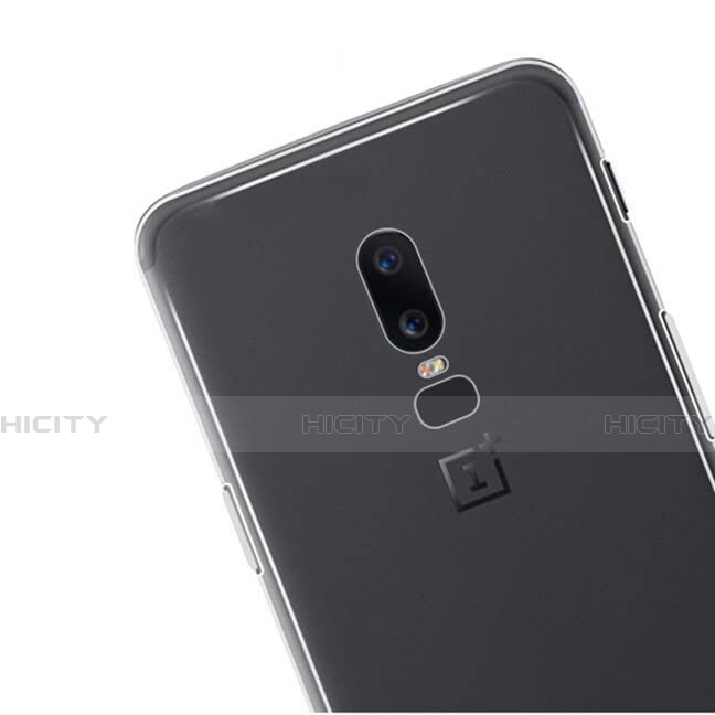 Funda Silicona Ultrafina Transparente T06 para OnePlus 6 Claro