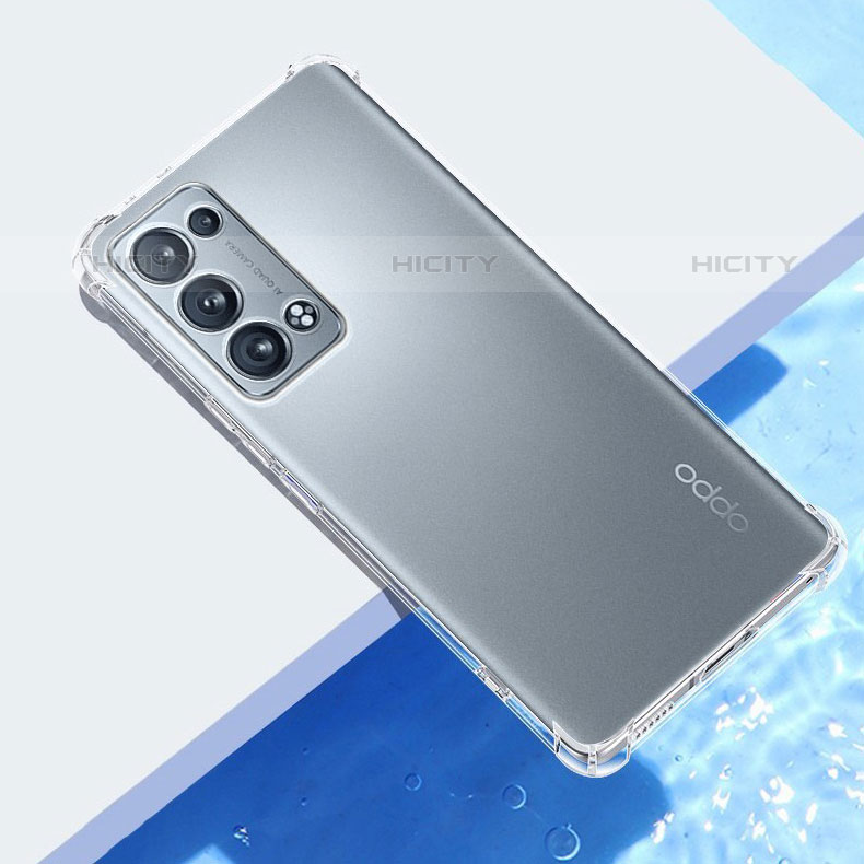 Funda Silicona Ultrafina Transparente T06 para Oppo Reno6 Pro+ Plus 5G Claro