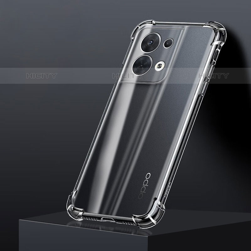 Funda Silicona Ultrafina Transparente T06 para Oppo Reno9 5G Claro