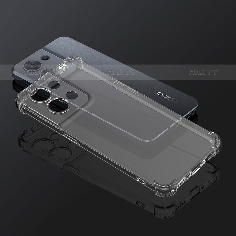 Funda Silicona Ultrafina Transparente T06 para Oppo Reno9 5G Claro