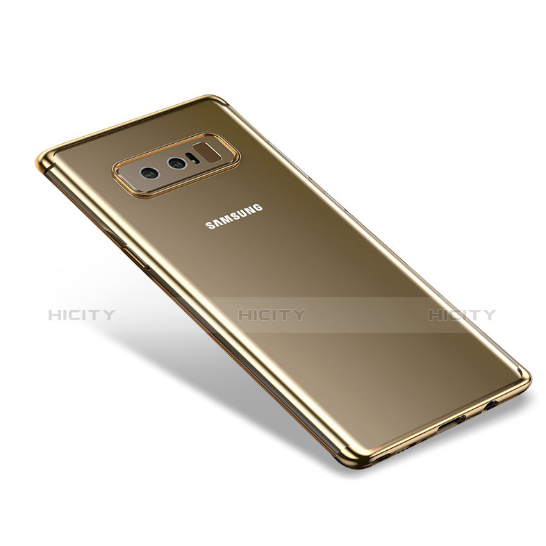 Funda Silicona Ultrafina Transparente T06 para Samsung Galaxy Note 8 Oro